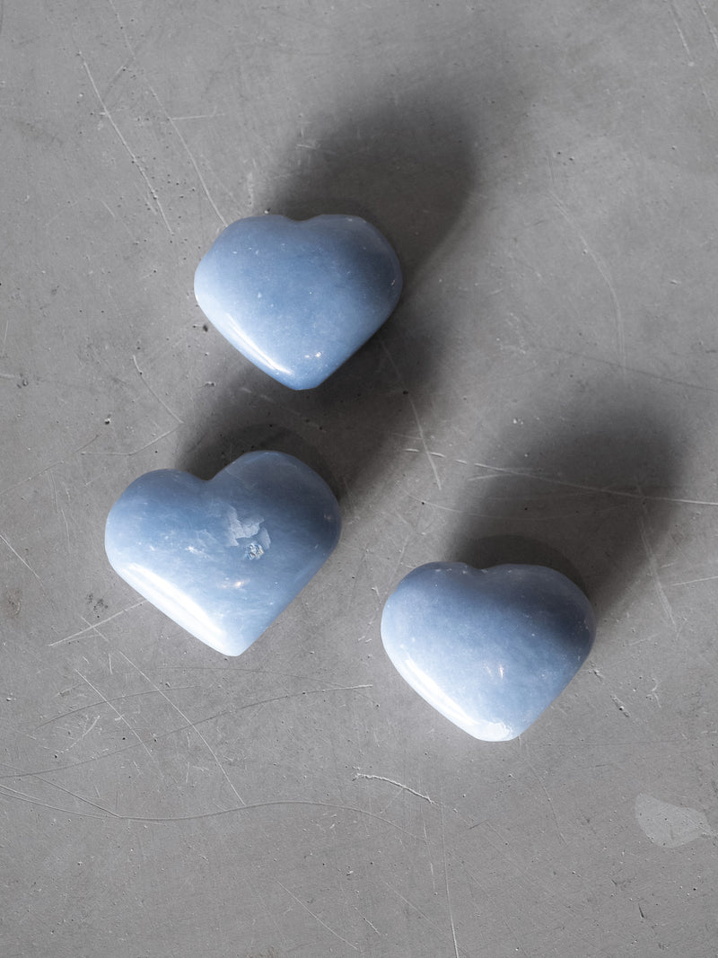 ANGELITE HEART STONE