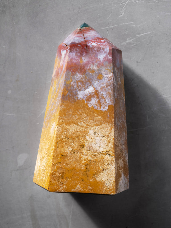 Small Ocean Jasper Obelisk
