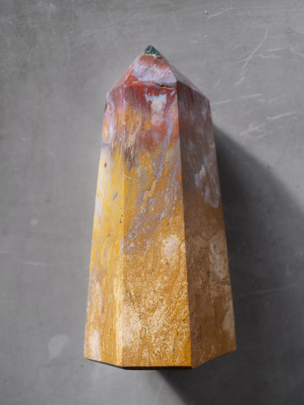 Small Ocean Jasper Obelisk