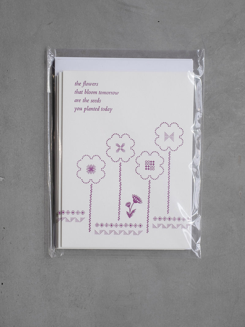 Blooming Letterpress Card Set