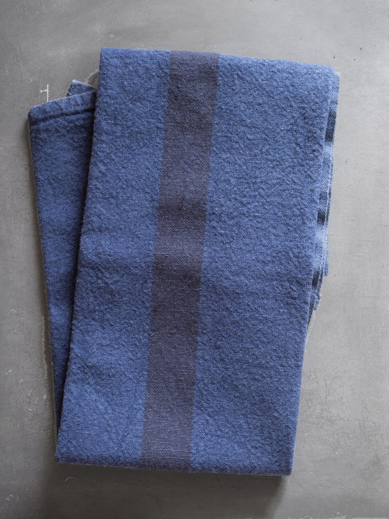 INDIGO STRIPE LINEN TEA TOWEL